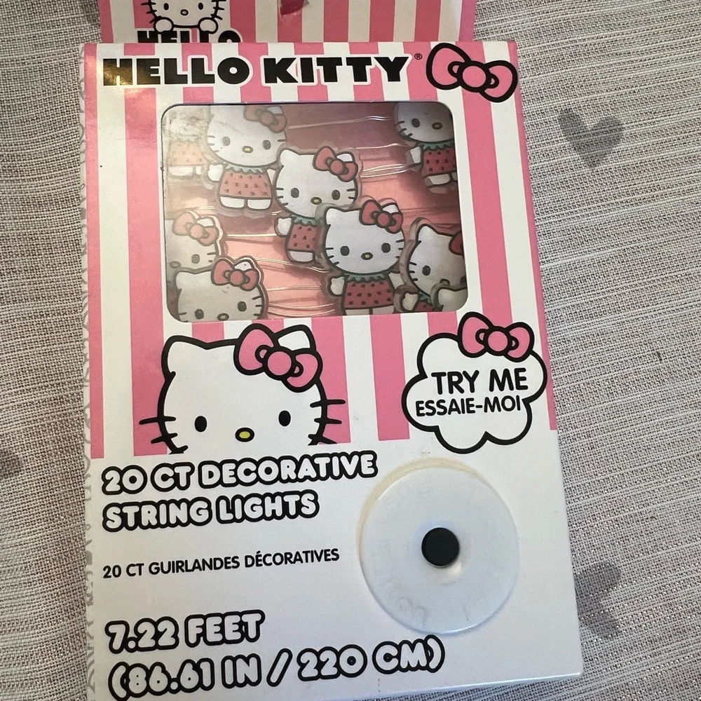 Hello Kitty Pink and White Party Lights